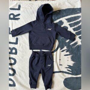 Kith Kids Navy Sweatpants & Hoodie Set